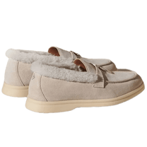 <tc>Loro Piana</tc> Mocasines Summer Charms Walk para mujer (gamuza con pelo de castor)