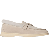 <tc>Loro Piana</tc> Mocasines Summer Charms Walk para mujer (gamuza con pelo de castor)
