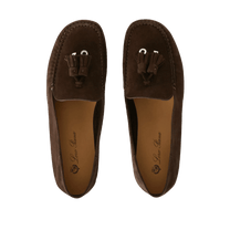 <tc>Loro Piana</tc> Mocassins à semelles à pois pour femmes