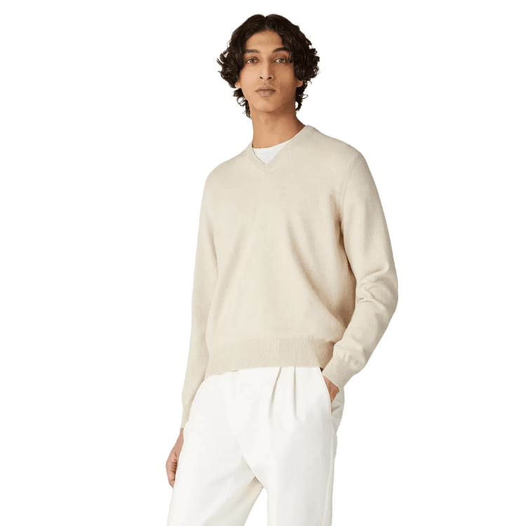 <tc>Loro Piana</tc> Col en V classique pour homme