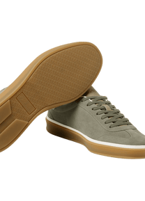 <tc>Loro Piana</tc> รองเท้าผ้าใบเทนนิสวอล์คสำหรับผู้ชาย (หนังกลับแบบผ่าหน้า)