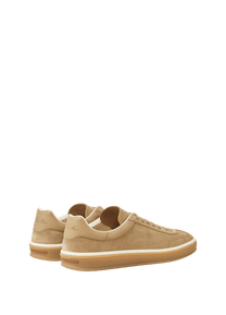 <tc>Loro Piana</tc> รองเท้าผ้าใบเทนนิสวอล์คสำหรับผู้ชาย (หนังกลับแบบผ่าหน้า)
