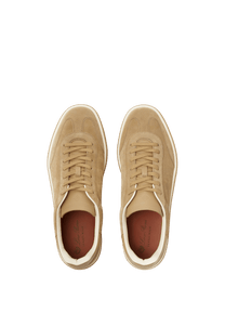<tc>Loro Piana</tc> รองเท้าผ้าใบเทนนิสวอล์คสำหรับผู้ชาย (หนังกลับแบบผ่าหน้า)