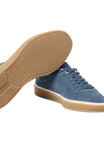 <tc>Loro Piana</tc> รองเท้าผ้าใบเทนนิสวอล์คสำหรับผู้ชาย (หนังกลับแบบผ่าหน้า)