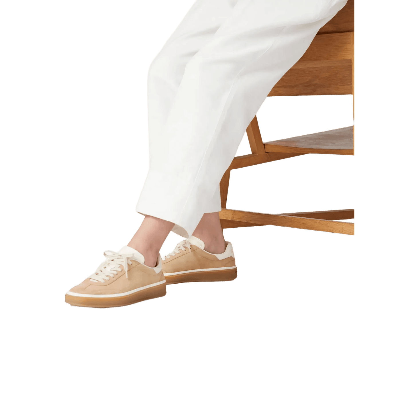 <tc>Loro Piana</tc> Baskets de tennis pour femme (cuir velours fendu)