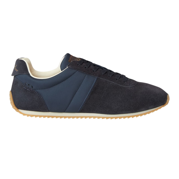 Loro Piana Women's Fast Walk Sneakers in Blue Navy, Side View

