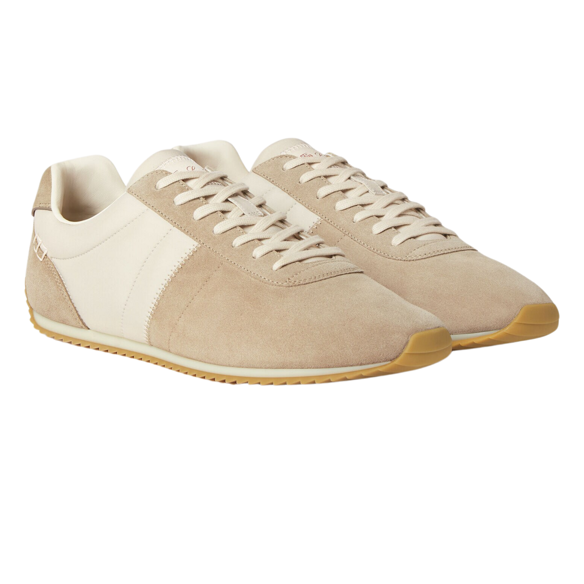 Loro Piana Men's Fast Walk Sneakers in Maple/Dark Wheat, Product View