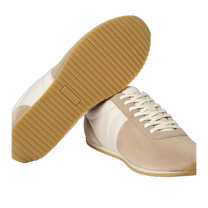 Loro Piana Men's Fast Walk Sneakers in Maple/Dark Wheat, Gum Rubber Sole View