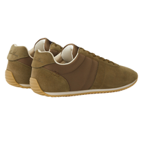 Loro Piana Men's Fast Walk Sneakers in Autunno/Planet, Rear View