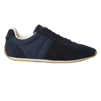 Loro Piana Men's Fast Walk Sneakers in Blue Navy, Side View