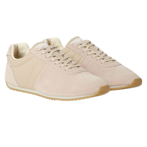 Loro Piana Women's Fast Walk Sneakers in Sand Shell/Light Rose Dust, Product View
