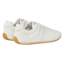 Loro Piana Women's Fast Walk Sneakers in White, Rear View
