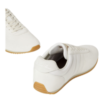 Loro Piana Women's Fast Walk Sneakers in White, Angled Front and Rear View

