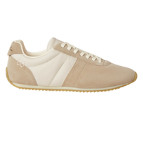Loro Piana Women's Fast Walk Sneakers in Maple/Dark Wheat, Side View