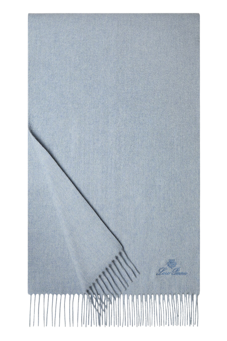 Loro Piana Grande Unita Cashmere Scarf in Clear Day Melange, Product View