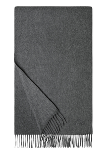 Loro Piana Grande Unita Cashmere Scarf in Grey Melange, Product View