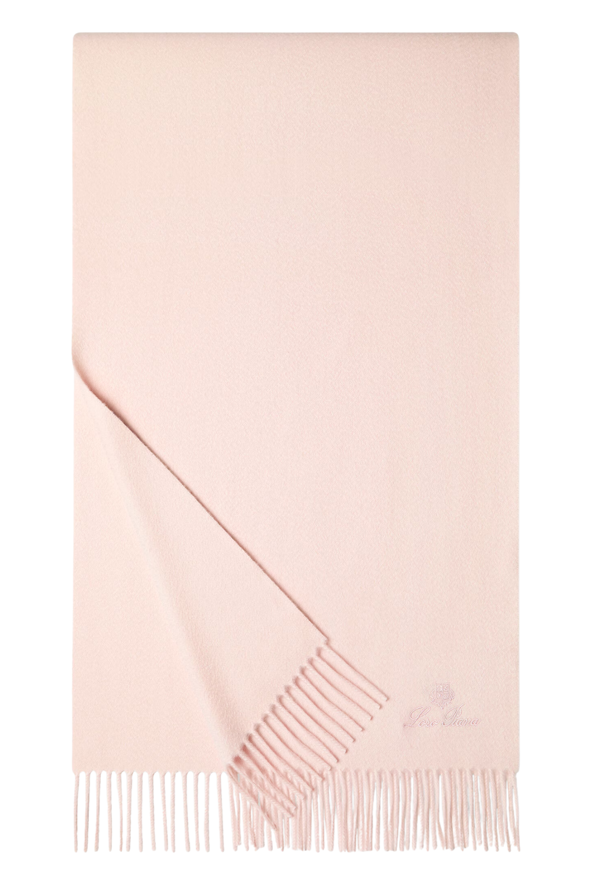 Loro Piana Grande Unita Cashmere Scarf in Light Pink, Product View