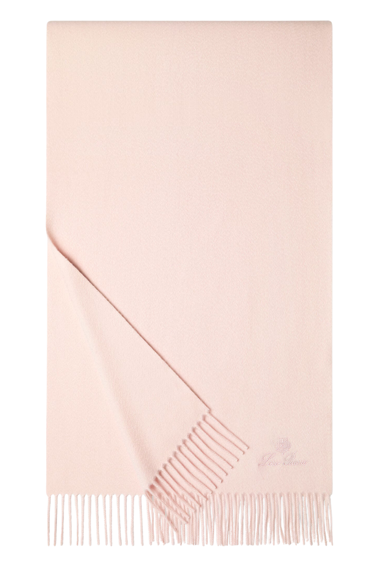 Loro Piana Grande Unita Cashmere Scarf in Light Pink, Product View