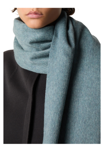 Loro Piana Grande Unita Cashmere Scarf in Mashu Lake Melange, Worn by Model