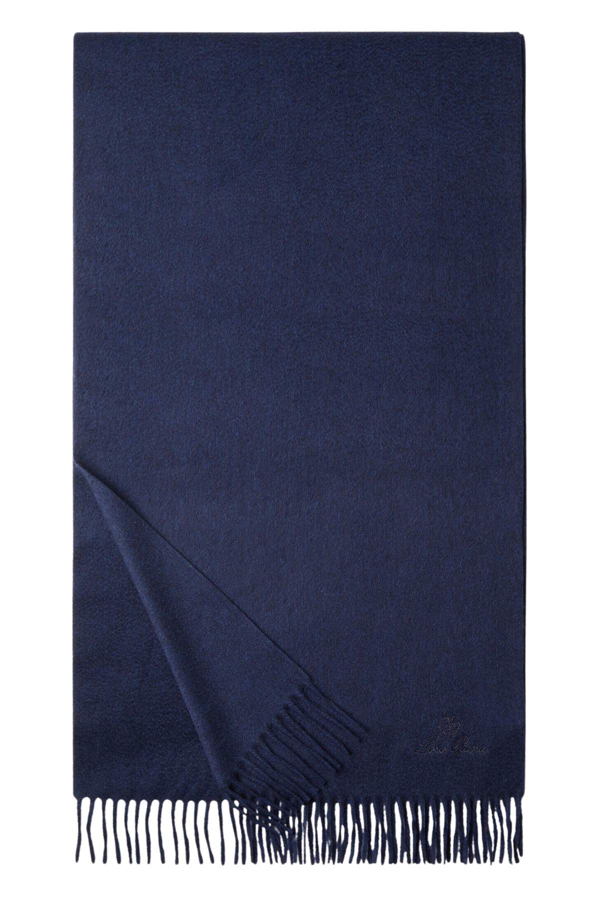 Loro Piana Grande Unita Cashmere Scarf in Sable Blue, Product View
