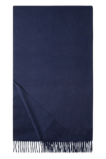 Loro Piana Grande Unita Cashmere Scarf in Sable Blue, Product View