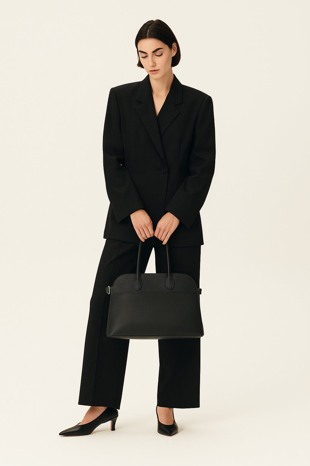 <tc>The Row</tc> Bolso Margaux 12 suave de piel