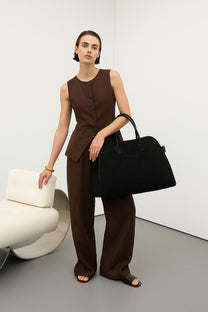 <tc>The Row</tc> Sac Margaux 17 souple en daim