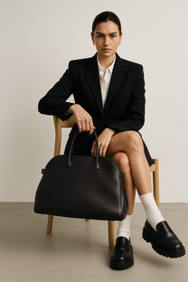 <tc>The Row</tc> Bolso Margaux 15 suave de piel