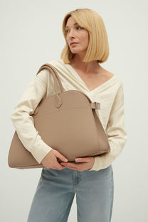 The Row Soft Margaux 15 Bag in Leather