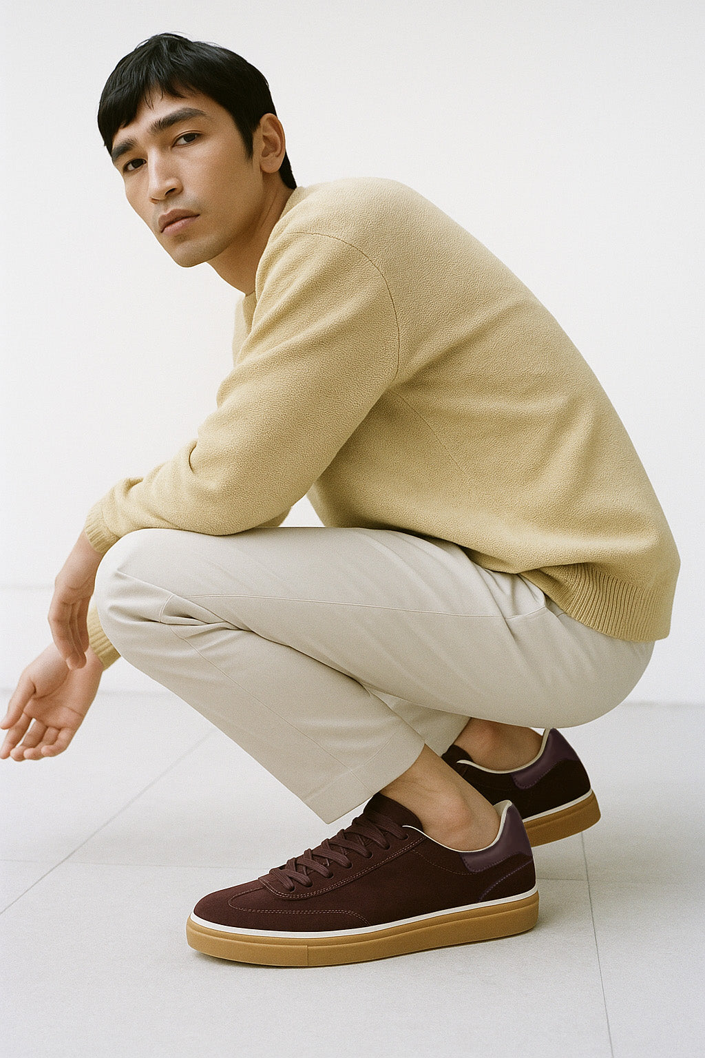 <tc>Loro Piana</tc> 男士 Tennis Walk 运动鞋（绒面小牛皮）