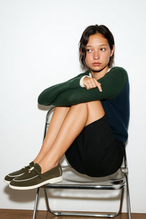 <tc>Loro Piana</tc> 女士夏季 Charms Walk 乐福鞋（绒面革、绒面山羊皮）