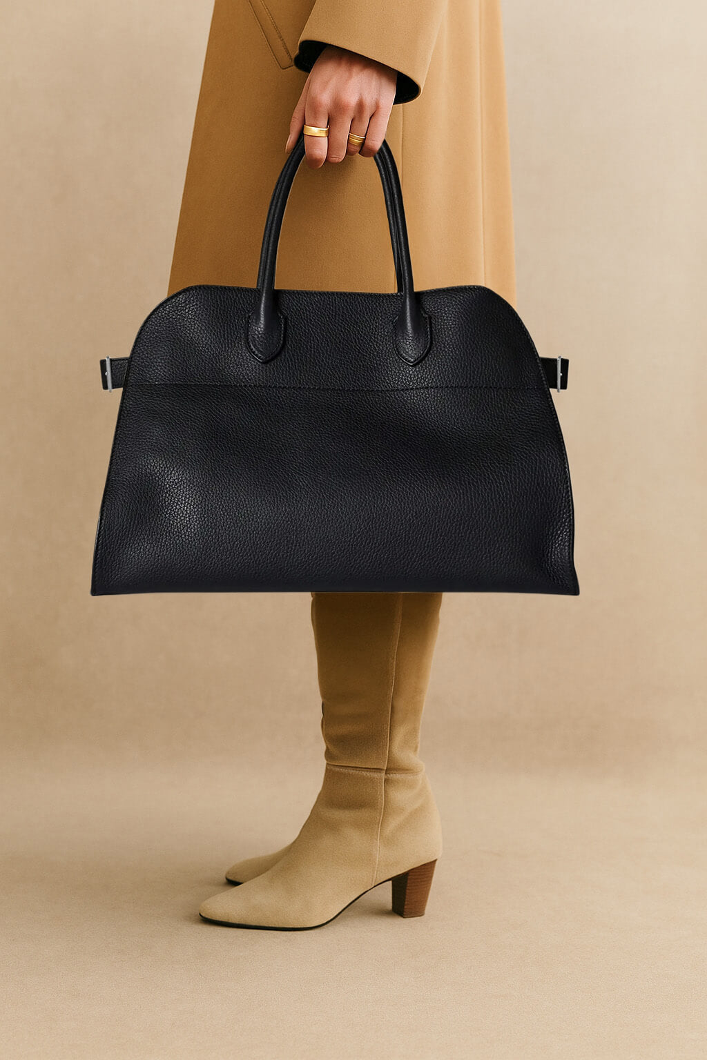 <tc>The Row</tc> Bolso Margaux 15 suave de piel