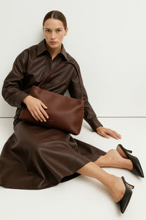 <tc>The Row</tc> Sienna 皮革手提包