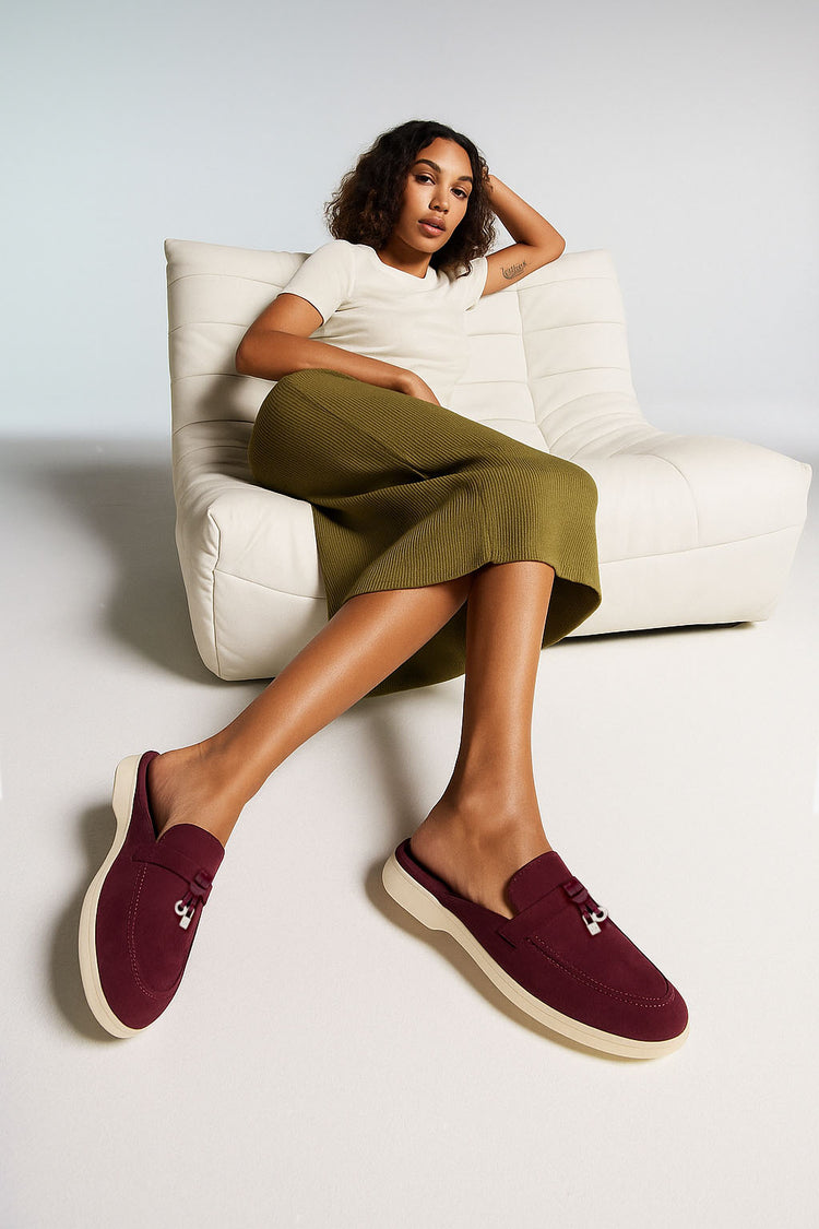 <tc>Loro Piana</tc> Mocasines Babouche Charms Walk para mujer