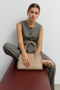<tc>The Row</tc> Bolso Margaux 12 suave de piel