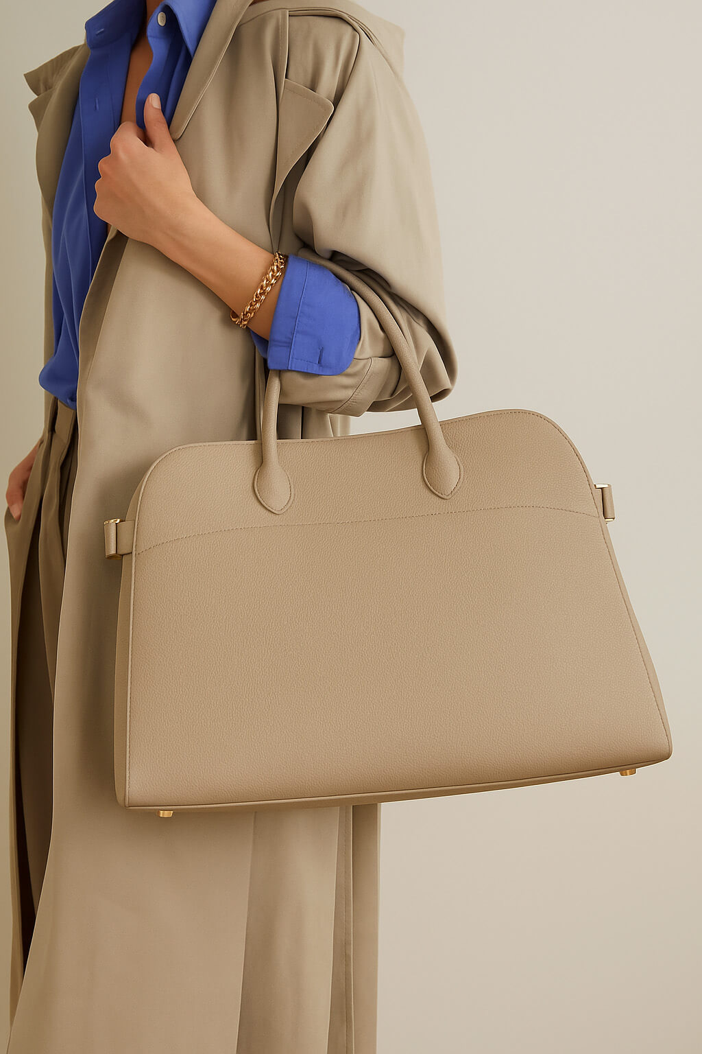 <tc>The Row</tc> Sac Margaux 17 souple en cuir