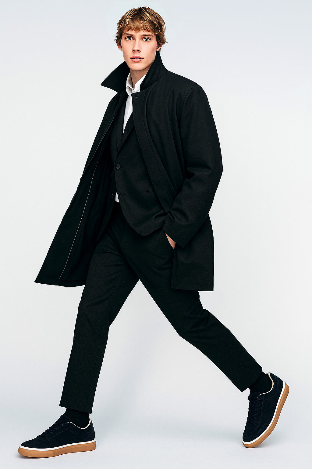 <tc>Loro Piana</tc> 男士 Tennis Walk 运动鞋（绒面小牛皮）