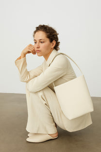 <tc>The Row</tc> Sac fourre-tout N/S Park de taille moyenne en cuir