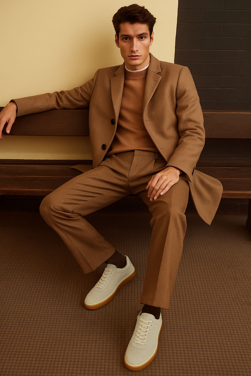 <tc>Loro Piana</tc> 男士 Tennis Walk 运动鞋（绒面小牛皮）