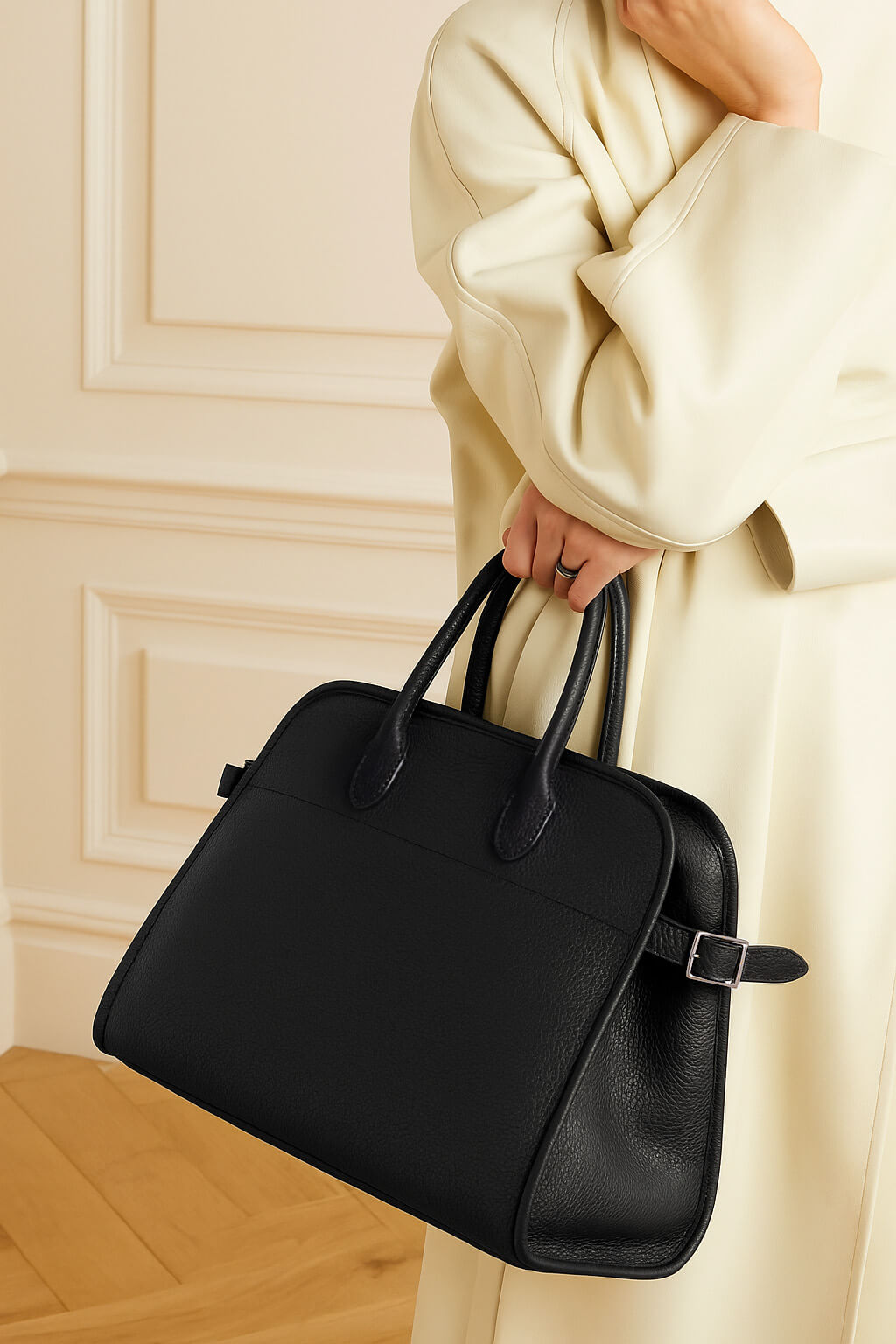 The Row Soft Margaux 12 Bag in Leather – Kinship JP