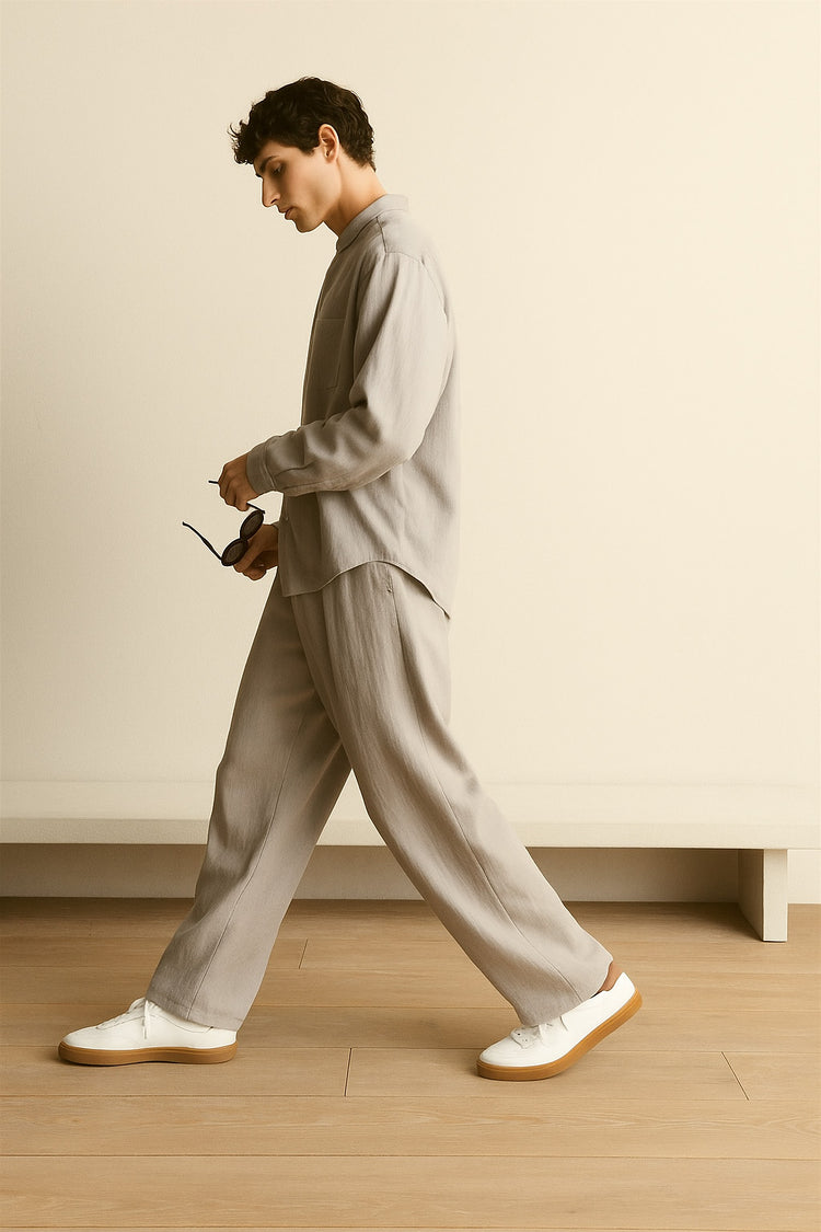 <tc>Loro Piana</tc> Zapatillas de tenis para caminar para hombre (piel de ciervo)