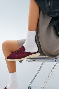 <tc>Loro Piana</tc> Mocassins Babouche Charms Walk pour femmes