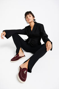 <tc>Loro Piana</tc> Mocassins Babouche Charms Walk pour femmes