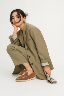 <tc>Loro Piana</tc> 女士夏季 Charms Walk 乐福鞋（绒面革）