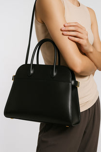 <tc>The Row</tc> Soft Margaux 12 皮革手袋