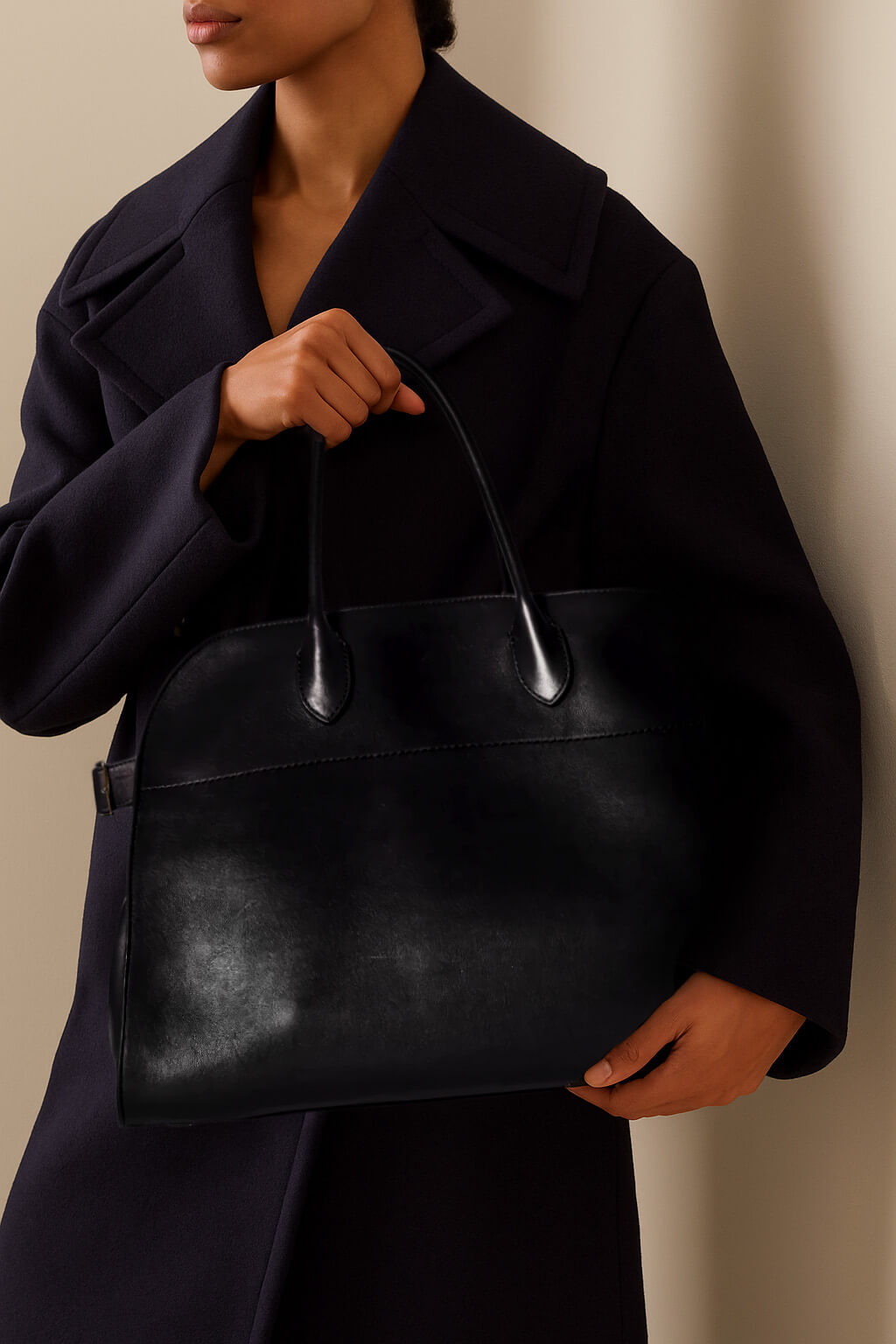 <tc>The Row</tc> Bolso Margaux 17 suave de piel