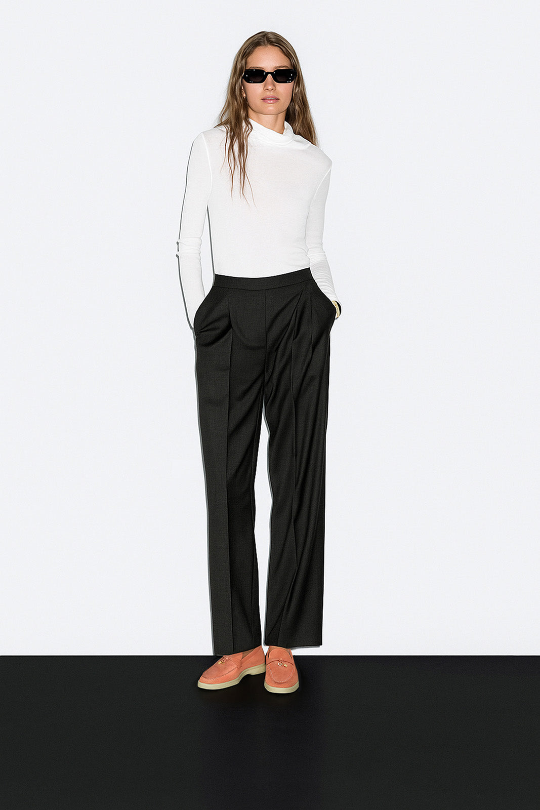 <tc>Loro Piana</tc> Mocassins d'été Charms Walk pour femmes (daim)