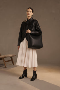 <tc>The Row</tc> Grand sac fourre-tout N/S Park en cuir