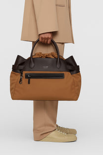 <tc>The Row</tc> Sac fourre-tout en toile et cuir à boucle inversée Margaux 17