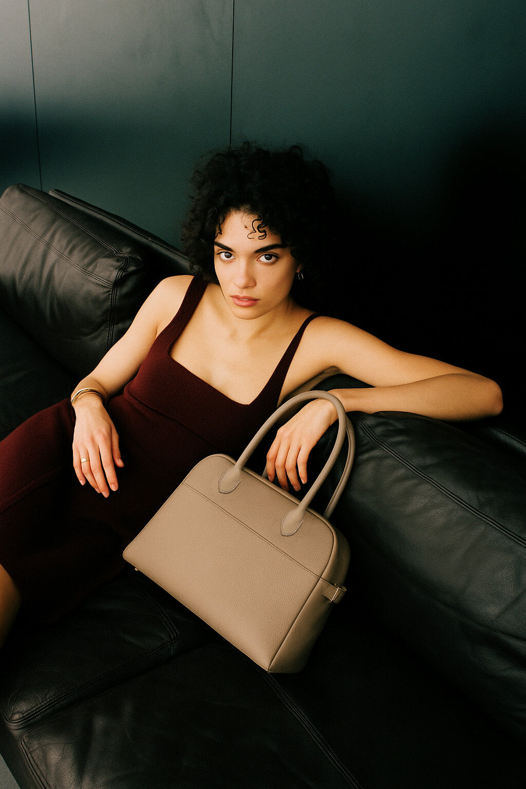 <tc>The Row</tc> Bolso Margaux 12 suave de piel